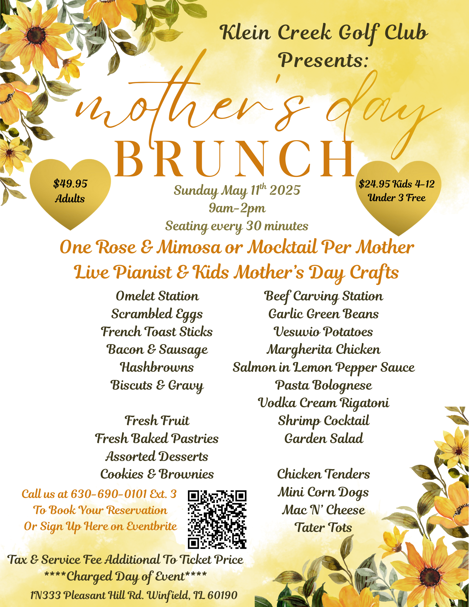 Mothers Day Brunch yellow