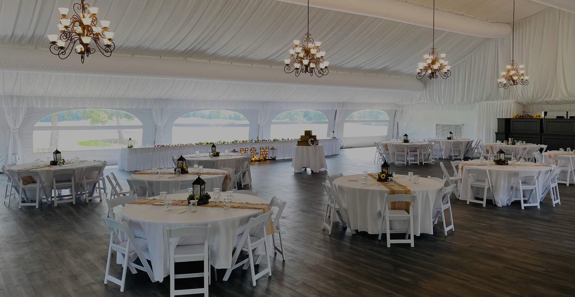 BOOK YOUR NEXT EVENT IN OUR PERMANENT OUTDOOR TENT